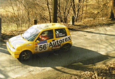 95. Jacek Sikora i Marek Kaczmarek - Fiat Cinquecento Sporting.   (To zdjęcie w pełnej rozdzielczości możesz kupić na www.kwa-kwa.pl )