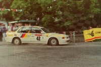 57. Ryszard Granica i Mieczysław Sieczkowski - Mitsubishi Galant VR4.   (To zdjęcie w pełnej rozdzielczości możesz kupić na www.kwa-kwa.pl )