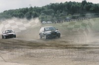 60. Nr.8.Jacek Lesiak - Nissan Sunny GTiR, nr.9.Rajmund Biniszewski - Peugeot 205  (To zdjęcie w pełnej rozdzielczości możesz kupić na www.kwa-kwa.pl )