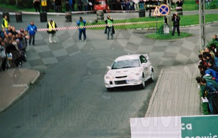 3. Tomasz Kuchar i Krzysztof Gęborys - Mitsubishi Lancer Evo  (To zdjęcie w pełnej rozdzielczości możesz kupić na www.kwa-kwa.pl )