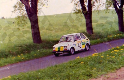 46. Krzysztof Wiąckiewicz i Tomasz Krzysztofik - Polski Fiat 126p.   (To zdjęcie w pełnej rozdzielczości możesz kupić na www.kwa-kwa.pl )