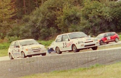 57. Nr.33.Grzegorz Baran - Suzuki Swift GTi, nr.42.Adam Polak - Ford Fiesta XR2i.   (To zdjęcie w pełnej rozdzielczości możesz kupić na www.kwa-kwa.pl )