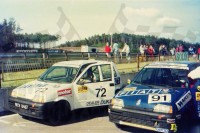 8. Nr.91.Dariusz Stróżyk, nr.72.Jerzy Dyszy - Fiaty Cinquecento.   (To zdjęcie w pełnej rozdzielczości możesz kupić na www.kwa-kwa.pl )