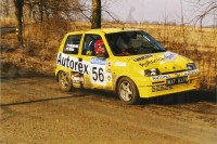 89. Jacek Sikora i Marek Kaczmarek - Fiat Cinquecento Sporting.   (To zdjęcie w pełnej rozdzielczości możesz kupić na www.kwa-kwa.pl )