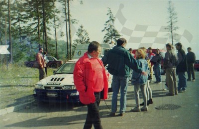 15. Ryszard Żyszkowski i Nissan Sunny GTiR Roberta Herby.   (To zdjęcie w pełnej rozdzielczości możesz kupić na www.kwa-kwa.pl )
