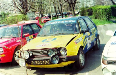 80. VW Golf GTi 16V załogi Lesław Orski i Tomasz Chmiel.   (To zdjęcie w pełnej rozdzielczości możesz kupić na www.kwa-kwa.pl )