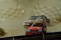 18. Nr.19.Piotr Tyszkiewicz - Peugeot 205 GTi, nr.12.Krzysztof Studziński - Mitsubishi Galant VR4.   (To zdjęcie w pełnej rozdzielczości możesz kupić na www.kwa-kwa.pl )