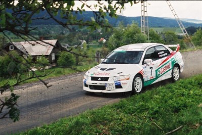 5. Maciej Lubiak i Maciej Wisławski - Mitsubishi Lancer Evo VII  (To zdjęcie w pełnej rozdzielczości możesz kupić na www.kwa-kwa.pl )