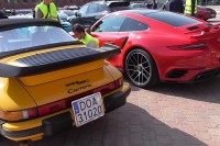 100 cars Porsche Parade 2017 Manufaktura Łódź Poland