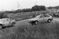 9. Nr.6.Frederic Donner i Janusz Obrocki - Rover Vitesse 3500, nr.10.Willi Duvel i Harald Brock - Mazda 323 4wd Turbo.   (To zdjęcie w pełnej rozdzielczości możesz kupić na www.kwa-kwa.pl )