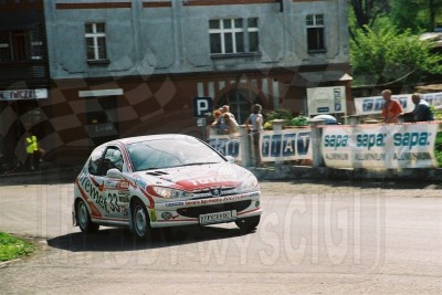 26. Piotr Starczukowski i Bartosz Siodła - Peugeot 206 XS  (To zdjęcie w pełnej rozdzielczości możesz kupić na www.kwa-kwa.pl )