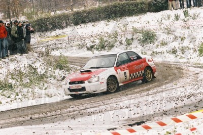 5. Damian Gielata i Zbigniew Cieślar - Subaru Impreza STi  (To zdjęcie w pełnej rozdzielczości możesz kupić na www.kwa-kwa.pl )