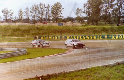 57. Andrzej Grigorjew - VW Golf i Robert Polak - Ford Fiesta XR2i   (To zdjęcie w pełnej rozdzielczości możesz kupić na www.kwa-kwa.pl )