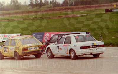 71. Nr.206.Krzysztof Godwod - Polonez 1600, nr.7.Bohdan Ludwiczak - Ford Sierra Cosworth RS.