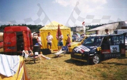 2. Fiat Cinquecento Sporting i obóz serwisowy Tomasza Oleksiaka.   (To zdjęcie w pełnej rozdzielczości możesz kupić na www.kwa-kwa.pl )