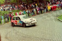 88. Robert Herba i Artur Skorupa - Nissan Sunny GTiR.   (To zdjęcie w pełnej rozdzielczości możesz kupić na www.kwa-kwa.pl )