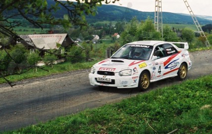 4. Leszek Kuzaj i Maciej Szczepaniak - Subaru Impreza STi  (To zdjęcie w pełnej rozdzielczości możesz kupić na www.kwa-kwa.pl )