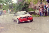 120. Piero Latti i Luciano Tedeschini - Lancia Delta Integrale 16V.   (To zdjęcie w pełnej rozdzielczości możesz kupić na www.kwa-kwa.pl )