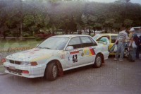 02. Mitsubishi Galant VR4 załogi Ryszard Granica i Mieczysław Sieczkowski.   (To zdjęcie w pełnej rozdzielczości możesz kupić na www.kwa-kwa.pl )