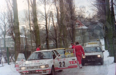 63. Sławomir Szaflicki i Andrzej Górski - Mazda 323 Turbo 4wd.   (To zdjęcie w pełnej rozdzielczości możesz kupić na www.kwa-kwa.pl )