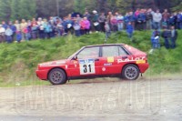 28. Robert Zaremba i Wiesław Stróż - Lancia Delta Integrale.   (To zdjęcie w pełnej rozdzielczości możesz kupić na www.kwa-kwa.pl )
