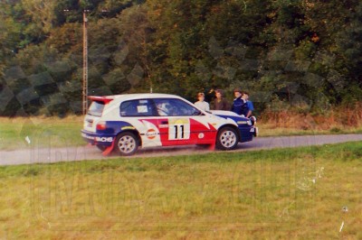 58. Robert Herba i Jakub Mroczkowski - Nissan Sunny GTiR.   (To zdjęcie w pełnej rozdzielczości możesz kupić na www.kwa-kwa.pl )