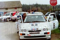 130. Romuald Chałas i Zbigniew Atłowski - Ford Escort Cosworth RS.   (To zdjęcie w pełnej rozdzielczości możesz kupić na www.kwa-kwa.pl )