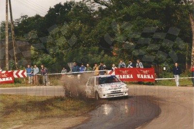 60. Krzysztof Koczur i Ryszard Ciupka - Peugeot 106 Rallye    (To zdjęcie w pełnej rozdzielczości możesz kupić na www.kwa-kwa.pl )
