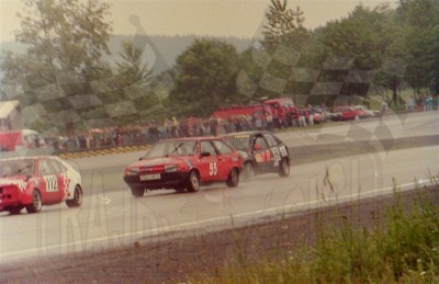 47. Nr.112.Xavery Mielcarek - VW Scirocco, nr.55.Vaclav Suchov - Łada Samara, nr.141.Slavko Umicevic - Opel Kadett GSi 16V.