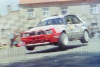 42. Piero Latti i Luciano Tedeschini - Lancia Delta Integrale 16V.   (To zdjęcie w pełnej rozdzielczości możesz kupić na www.kwa-kwa.pl )