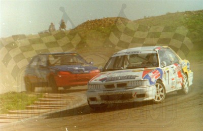 62. Mariusz Stec - Mitsubishi Galant VR4 i Jakub Iwanek - Peugeot 106 XSi   (To zdjęcie w pełnej rozdzielczości możesz kupić na www.kwa-kwa.pl )