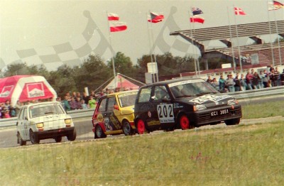 35. Nr.202.Krzysztof Federowicz - Fiat Cinquecento, nr.62.Tomasz Krukowski, nr.64. Krzysztof Gawroński - Polskie Fiaty 126p.