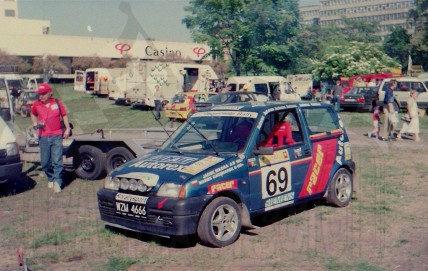 4. Fiat Cinquecento Abarth załogi Jacek Sikora i Marek Kaczmarek   (To zdjęcie w pełnej rozdzielczości możesz kupić na www.kwa-kwa.pl )