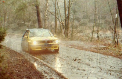 4. Tadeusz Myszkier i Konrad Gałecki - Lancia Delta Integrale HF 16V.   (To zdjęcie w pełnej rozdzielczości możesz kupić na www.kwa-kwa.pl )