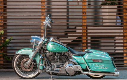 H D ROAD KING - GREEN CANDY LEAF