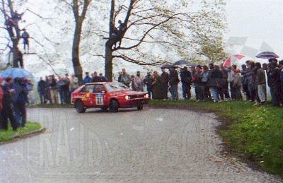 64. Robert Zaremba i Wiesław Stróż - Lancia Delta Integrale.   (To zdjęcie w pełnej rozdzielczości możesz kupić na www.kwa-kwa.pl )