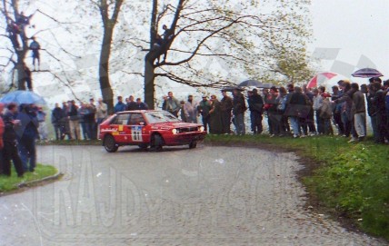 64. Robert Zaremba i Wiesław Stróż - Lancia Delta Integrale.   (To zdjęcie w pełnej rozdzielczości możesz kupić na www.kwa-kwa.pl )