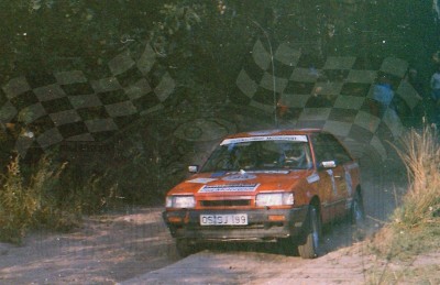 163. Mirosław Krachulec i Marek Kusiak - Mazda 323 Turbo 4wd.   (To zdjęcie w pełnej rozdzielczości możesz kupić na www.kwa-kwa.pl )