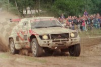 97. Kenjiro Shinozuka i Henry Magne - Mitsubishi Pajero Proto.   (To zdjęcie w pełnej rozdzielczości możesz kupić na www.kwa-kwa.pl )