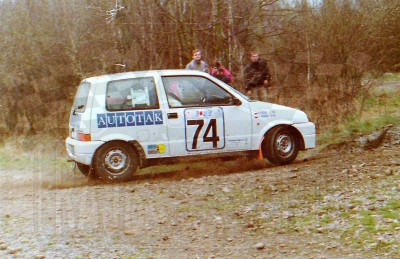 45. Piotr Gadomski i Romuald Porębski - Fiat Cinquecento.   (To zdjęcie w pełnej rozdzielczości możesz kupić na www.kwa-kwa.pl )