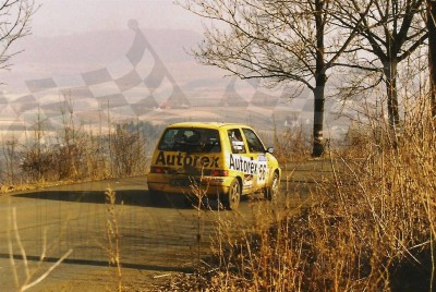 90. Jacek Sikora i Marek Kaczmarek - Fiat Cinquecento Sporting.   (To zdjęcie w pełnej rozdzielczości możesz kupić na www.kwa-kwa.pl )