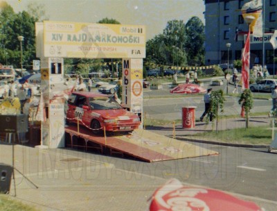 1. Piotr Wróblewski i Jarosław Majewski - Toyota Corolla GTi 16.   (To zdjęcie w pełnej rozdzielczości możesz kupić na www.kwa-kwa.pl )