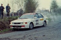 87. Ryszard Granica i Mieczysław Sieczkowski - Mitsubishi Galant VR4.   (To zdjęcie w pełnej rozdzielczości możesz kupić na www.kwa-kwa.pl )