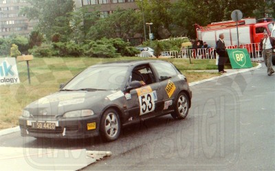 189. Piotr Cekiera i Tadeusz Betley - Honda Civic VTi.   (To zdjęcie w pełnej rozdzielczości możesz kupić na www.kwa-kwa.pl )