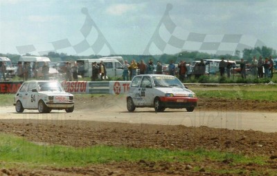 66. Nr.66. Włodzimierz Pawluczuk - Fiat Cinquecento Abarth, nr.54.Jacek Chojnacki - Polski Fiat 126p.   (To zdjęcie w pełnej rozdzielczości możesz kupić na www.kwa-kwa.pl )