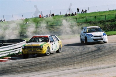 39. Nr.7.Grzegorz Kalinecki - Lancia Delta Integrale, nr.3.Mirosław Witkowski - Ford Escort Cosworth RS.  (To zdjęcie w pełnej rozdzielczości możesz kupić na www.kwa-kwa.pl )