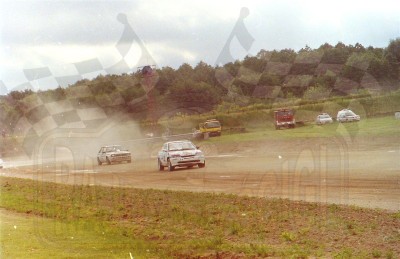 87. M.Wicik - Ford Escort Cosworth RS i Grzegorz Kalinecki - Lancia Delta Integrale  (To zdjęcie w pełnej rozdzielczości możesz kupić na www.kwa-kwa.pl )