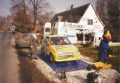 4. Jacek Sikora i Marek Kaczmarek - Fiat Cinquecento Sporting.   (To zdjęcie w pełnej rozdzielczości możesz kupić na www.kwa-kwa.pl )