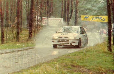 13. Piotr Kufrej i Maciej Hołuj - Nissan Sunny GTiR.   (To zdjęcie w pełnej rozdzielczości możesz kupić na www.kwa-kwa.pl )