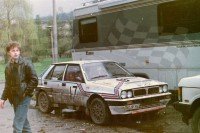 77. Lancia Delta Integrale załogi Ryszard Trzciński i W.Nasiłowski.   (To zdjęcie w pełnej rozdzielczości możesz kupić na www.kwa-kwa.pl )